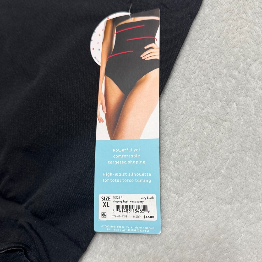 Assets by Spanx Shaping High-Waist Panty XL Black Slimming Control Brief NWT - Picture 2 of 5